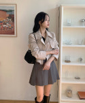 클래식블랑 데이벨 가을 봄 크롭 숏 트렌치 자켓