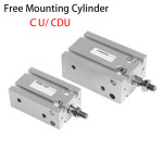 더블 액팅 싱글 로드 CU CDU 공기 공압 프리 마운트 실린더 CDU6 10 16 20 25 32-5 15 30 40 50D