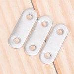 스테인레스 스틸 플랫 브래킷 고정 가구 하드웨어 플레이트 20 개