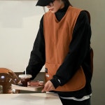 방수 바리스타 애견미용 공방 조끼 조끼형 앞치마