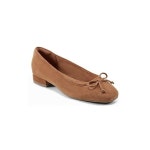 락포트 락포트 여성 새디 스퀘어 토 발렛 플랫 슈즈 단화 미디움 내추럴 스웨이드 Medium Natural Suede 8 250 M B