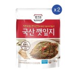 대상 종가 종가집 국산 깻잎지 150g 2개 짭잘한 밥도둑