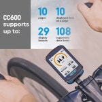 GEOID 컬러 스크린 자전거 컴퓨터 스마트 내비게이션 GPS 무선 속도계 WIFI ANT 11 개 언어 사이클 CC600