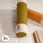 누리홈 누리홈 누리홈 플러피 옥스포드 목 메밀베개 인디고 그린 40 x 9 cm 3개