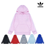 아디다스키즈 아디다스 아동 공용 삼선 기모 후드 티셔츠