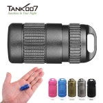 포켓 LED 손전등 키체인 휴대용 조명 야외 하이킹 비상 고출력 랜턴 Tank007 E15