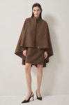 랑방컬렉션 LANVIN COLLECTION 캐시미어 언밸런스 집업 케이프 CO LC2EAWOT576W