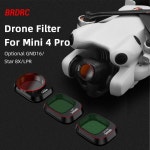 BRDRC DJI Mini 4 Pro용 렌즈 필터 다층 코팅 광학 유리 알루미늄 프레임 드론 액세서리 LPR Star 8X GND16