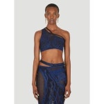 25 DI PETSA 여성 Birth Of Venus Knitted Crop Top dip0248002blu