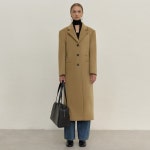 블러썸에이치컴퍼니 블러썸에이치컴퍼니 MAON WOOL CASH LONG COAT 3-BUTTON