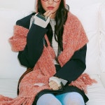 스너기스트 케이블 니트 머플러 번트 탠저린