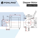 TOOLZONE 2A 상 3D 6 XYZ FONLAND 리드 LEADSHINE CNC 프린터용 스텝퍼 3 NEMA23 573S15 5 150NCM
