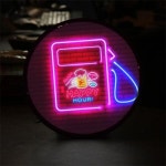 꾸밈 꾸밈 ob 액자25R 행복한주유소 296-LED