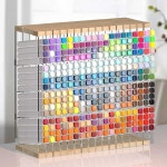 마카 펜 진열대 문구점 홀더 보관 형광펜 상자 아크릴 수납 펜꽂이 보관함 스탠드 펜시 3 6단 480개 펜