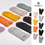 메트로시티 메트로시티 짧은체인 모직 여성장갑 MGLH-W005