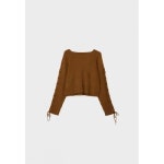 스트라디바리우스 스트라디바리우스 레이스업 니트 스웨터 5112 562 PALE CAMEL