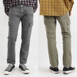 화이트빌딩 화이트빌딩 남자 스판 카고 포켓 팬츠 209-2 DARKGRAY 36