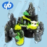 다팜아쿠아 YB무역 와이비 바위산 모양 중형 인조 조화 은신처 장식품 14 F059S