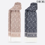 DIOR 디올 머플러 스카프 롱 미스 올오버 캐시미어