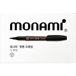 모나미 모나미 모나미 붓펜 드로잉 12개입 브러쉬펜 수성마카 붓글씨 캘리그라피 수묵화 그리기