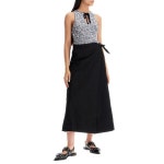 GANNI GANNI long wrap skirt with pockets 099