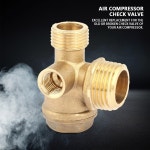 황동 공기 압축기 수나사 체크 밸브 튜브 커넥터 도구 3 포트