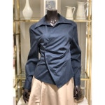 파슨스 Pintuck Wrap Button Blouse 파슨스 PW2R9BL04