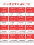 자동 번호 넘버링 스탬프 오토넘버링 회전 찍는 유통기한 자리 모델 페 번호 일련 1 24개 적용 3자리 4자리 5자리 6자리