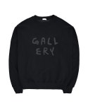 1011갤러리 Gallery Logo Sweatshirts-Black