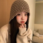 여성 부드러우 니트 소재 포근한 착용감 니트 모자