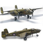 프라모델 폭격기 1 48 장식용 재연용 USAAF B25-B