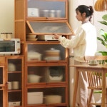 빈티지 찬장 주방 수납장 우드 옛날 그릇장 선반 홈카페