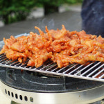 바르밀 직화에 15분구운 석쇠 직화 불닭발 무뼈 튤립 숯불 매운 양념 불 구이 뼈없는 닭발 국내산