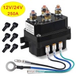 ATV UTV 4WD 윈치 용 12V 전자기 릴레이 접촉기 로커 스위치 엄지 250A 조합 키트
