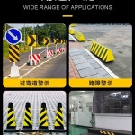 반사 스티커 주차장 고속도로 교통 테이프 안전 검정노랑 사선 경고 30cmx23m