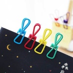 고리형 6p 컬러 스틸 집게 빨래찝개 만능