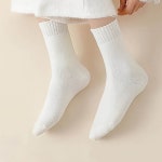 따뜻하고 포근한 기모 테리양말 겨울양말 여성양말 무지양말