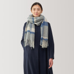 무인양품 무인양품 울 무릎 담요도 되는 와이드 스톨체크 패턴 DDD40A4A