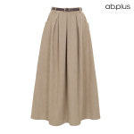 에이비플러스 AB PLUS ab plus ab plus 코듀로이 벨티드 플레어 스커트 LSY
