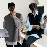 다잇템 남자 V넥 스웨터 FW 남친룩 18873991 588872
