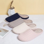 실내 소음 방지 따뜻한 면 소프트 남여공용 슬리퍼