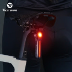 WEST BIKING 스마트 자전거 후미등 사이클링 플로우 내비게이션 브레이크 감지 후면 조명 방수 LED 램프 자