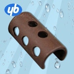 다팜아쿠아 YB무역 와이비 구멍난 반구 터널 세라믹 놀이터 은신처 장식품 7 8x3 ST-307