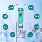 디볼라이트 디지털 PH 미터 - 가정용 음용 수영장 수족관용 014 측정 범위의 고정 1 4-in-1 liquid tester pH