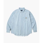 아웃스탠딩 OUTSTANDING LOGO OVER FIT DENIM SHIRT L OSSH01LB 134254