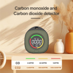4-in-1 일산화탄소 감지기 정확한 LED 스크린 알람 소리가 휴대용 여행용 충전식 CO