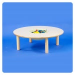 자작 원형 유치원책상 마루 플레이 테이블 VCMQT3AP