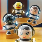 아기 토닥이 자동 인형 춤추는 노란 오리 충전식 1개