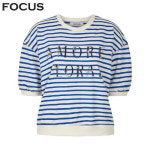 포커스 레터링 스트라이프 티셔츠 VF4M1TS6630