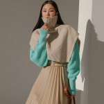 딘트 터틀넥 케이프 니트 E2638